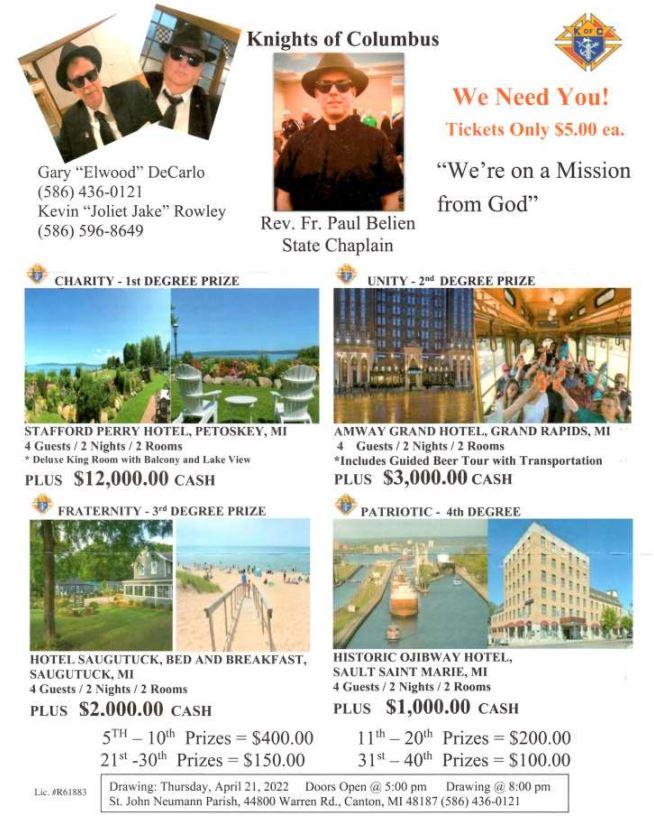 2022 Raffle flyer